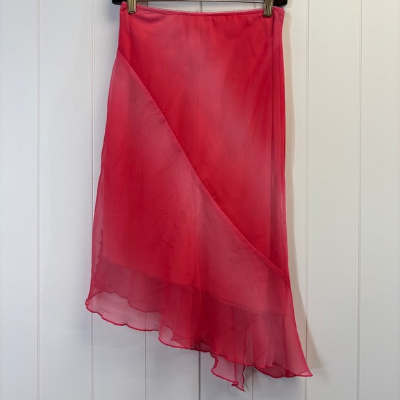 Girl Code Womens Y2K Festival Fairy Ombre Asymmetrical Skirt Size 12 Balletcore - Picture 2 of 10